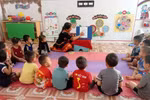Cô trò Trường mầm non Hữu Sản (xã Vân Sơn, tỉnh Bắc Ninh). Ảnh: Website nhà trường.