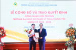 PGS.TS Bùi Trung Thành là Hiệu trưởng Trường ĐH SPKT Hưng Yên nhiệm kỳ 2024-2029