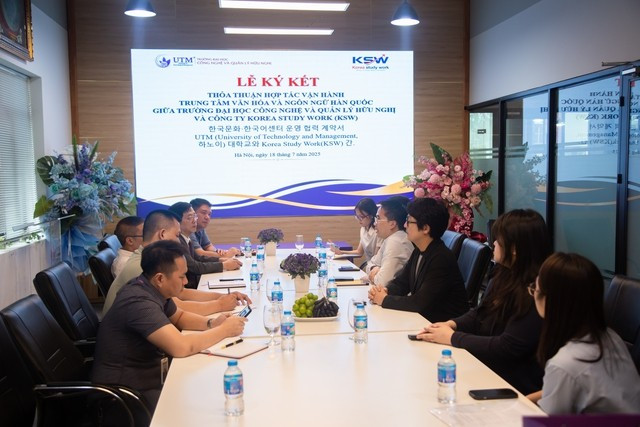 Lễ ký kết thỏa thuận hợp tác giữa UTM và Trường Đại học Seojeong.