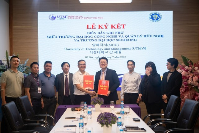 Lễ ký kết thỏa thuận hợp tác giữa UTM và Trường Đại học Seojeong.