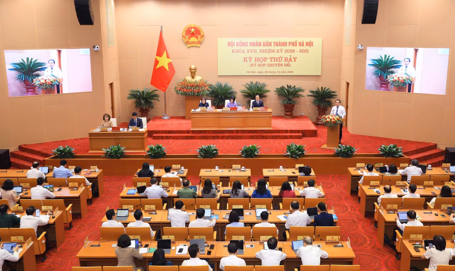 Quang cảnh kỳ họp. Ảnh: hanoi.gov.vn