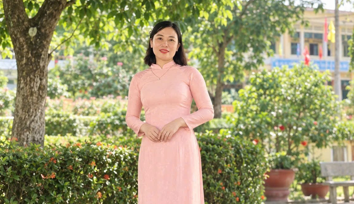 Cô Phan Thị Hồng Quyên - Giáo viên Trường Mầm non Vũ Quang. Ảnh: NVCC.