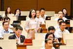 Đại biểu Quốc hội Nàng Xô Vi (Đoàn đại biểu Quốc hội tỉnh Quảng Ngãi). Ảnh: nhandan.vn.