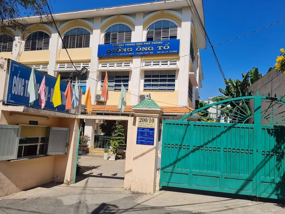 Trường trung học phổ thông Giồng Ông Tố, quận 2, Thành phố Hồ Chí Minh (ảnh minh họa: P.L)