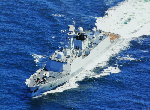 Trung Quốc từng cho tàu hộ vệ Type 054A đến xâm lược vùng biển Việt Nam thời gian qua, được Trung Quốc cho là "hộ tống" giàn khoan 981 (ảnh minh họa)