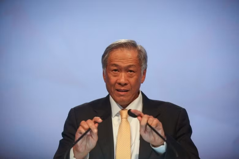 Bộ trưởng Quốc phòng Singapore Ng Eng Hen, ảnh: The Straits Times.