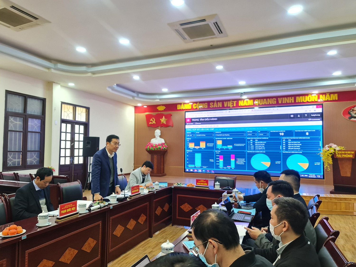 Chuyển đổi số trong lĩnh vực giáo dục là nhiệm vụ trọng tâm hàng đầu của ngành giáo dục thành phố nhằm đáp ứng yêu cầu nguồn nhân lực chất lượng cao, chất lượng quốc tế (Ảnh: Lã Tiến)