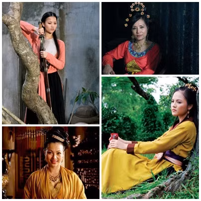 Các người đẹp trong phim truyền hình lịch sử "Huyền sử thiên đô" phát sóng năm 2010.