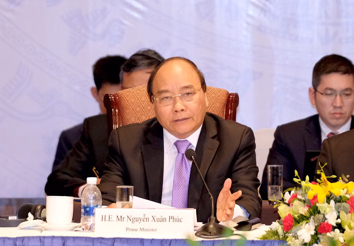 Thủ tướng Nguyễn Xuân Phúc đánh giá cao chủ đề “Tăng năng suất, đòn bẩy của tăng trưởng bền vững”. Ảnh: Chinhphu.vn Thủ tướng Nguyễn Xuân Phúc đánh giá cao chủ đề “Tăng năng suất, đòn bẩy của tăng trưởng bền vững”. Ảnh: Chinhphu.vn