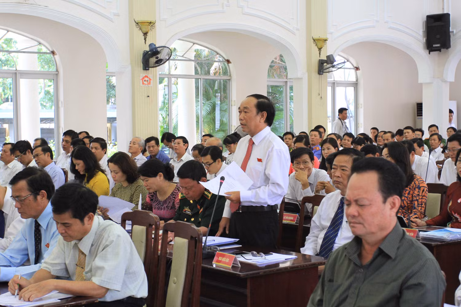Đại biểu Nguyễn Đăng Hải phát biểu ý kiến tại kỳ họp. Ảnh Thùy Linh Đại biểu Nguyễn Đăng Hải phát biểu ý kiến tại kỳ họp. Ảnh Thùy Linh