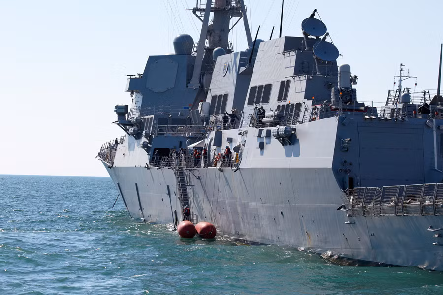 Cảng nhà của Khu trục hạm USS Jason Dunham ở Norfolk bang Virginia.