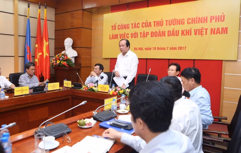 Bộ trưởng, Chủ nhiệm Văn phòng Chính phủ Mai Tiến Dũng kết luận buổi làm việc.