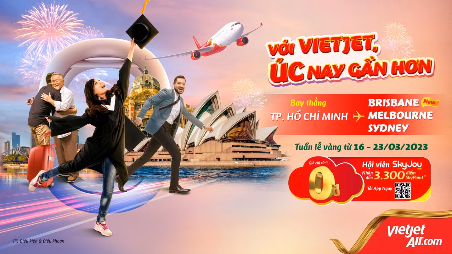 Bay Úc nay gần hơn nhờ Vietjet