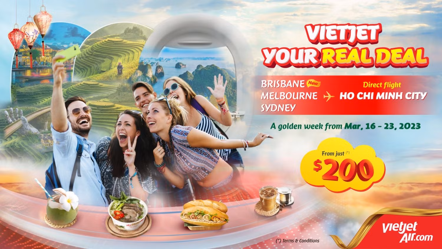 Vietjet tiếp tục mở đường bay thẳng thành phố Hồ Chí Minh đến Brisbane
