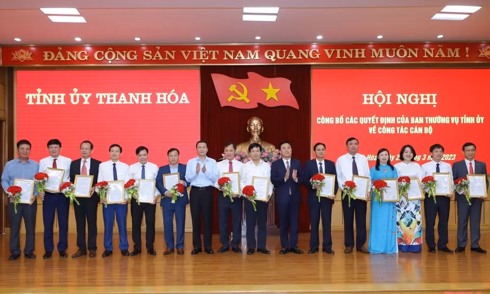 Tỉnh Thanh Hóa điều động, bổ nhiệm một loạt cán bộ chủ chốt
