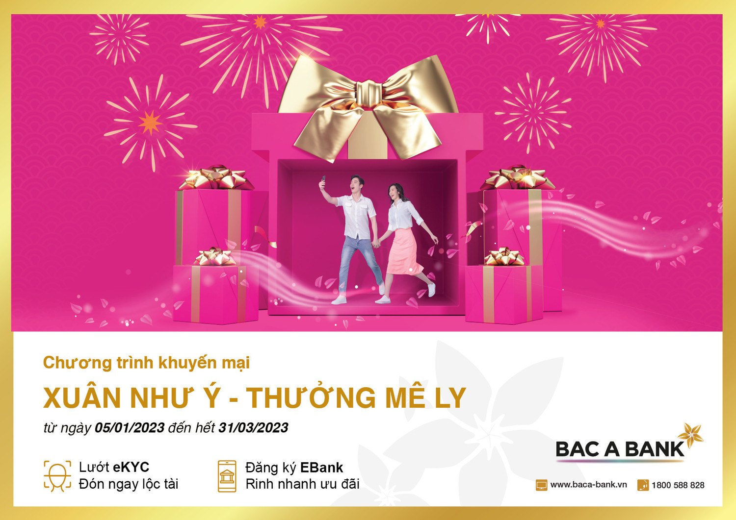 Ngân hàng Thương mại cổ phần Bắc Á (BAC A BANK) triển khai chuỗi chương trình khuyến mại hấp dẫn “Xuân như ý - Thưởng mê ly” dành cho khách hàng