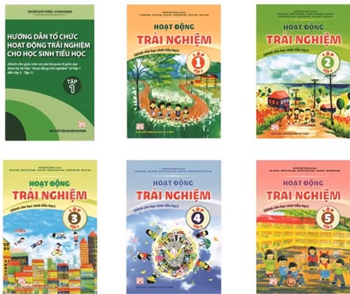 Nhà xuất bản Đại học Sư phạm đã biên soạn bộ sách Hoạt động trải nghiệm (dành cho học sinh tiểu học) gồm 10 cuốn từ lớp 1 đến lớp 5. (Ảnh: Báo Giáo dục thời đại)