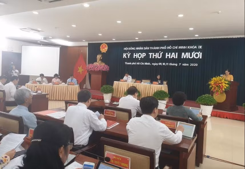 Kỳ họp thứ 20 Hội đồng nhân dân thành phố Hồ Chí Minh khóa IX, ảnh: PL.