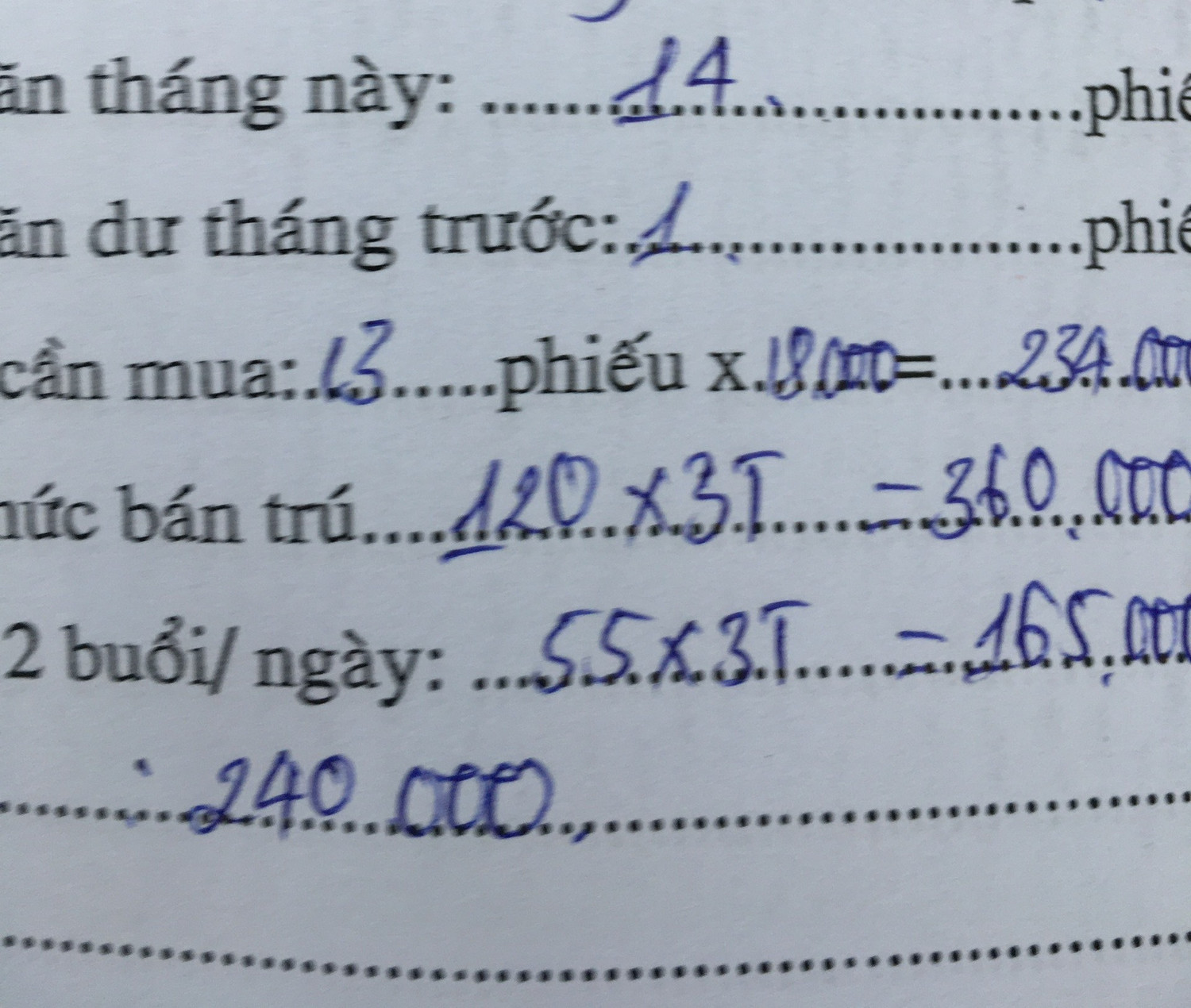 Cô Trần Thị Nga – Hiệu trưởng Trường Tiểu học Nguyễn Trãi cho biết: “Việc thực hiện thu tiền học buổi 2 là thực hiện theo quyết định chung của Ủy ban Nhân dân thành phố ban hành". Ảnh độc giả cung cấp.
