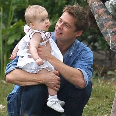 Brad Pitt và bé Shiloh
