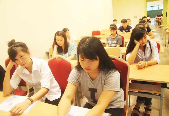 Thông tin mới nhất về việc xét tuyển chung theo nhóm (Ảnh: Thùy Linh)