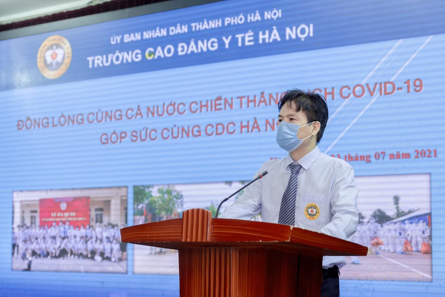 Tiến sĩ Phạm Văn Tân - Hiệu trưởng Trường Cao đẳng Y tế Hà Nội. (Ảnh: Nhà trường cung cấp)