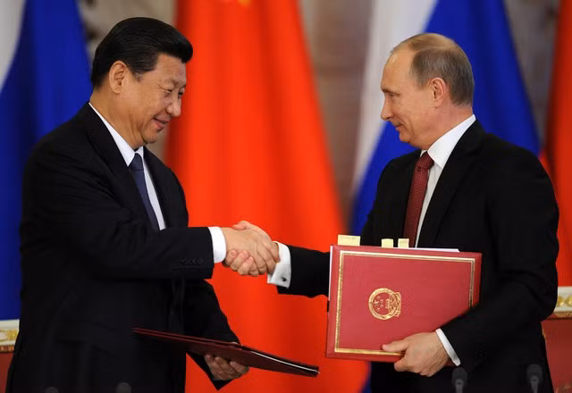 Tổng thống Nga Putin và Chủ tịch Trung Quốc Tập Cận Bình
