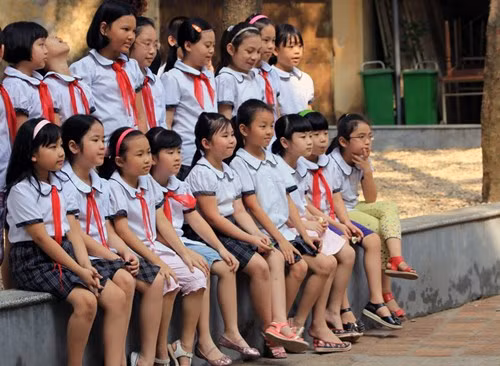 Điểm nổi bật của mô hình VNEN “lấy học sinh làm trung tâm” (Ảnh: Xuân Trung)