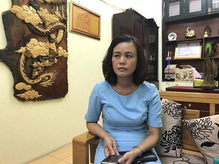 Bà Nguyễn Thị Thúy Hà - Phó Chủ tịch phường bị tố mắng dân là "vô văn hóa" (ảnh báo infonet).