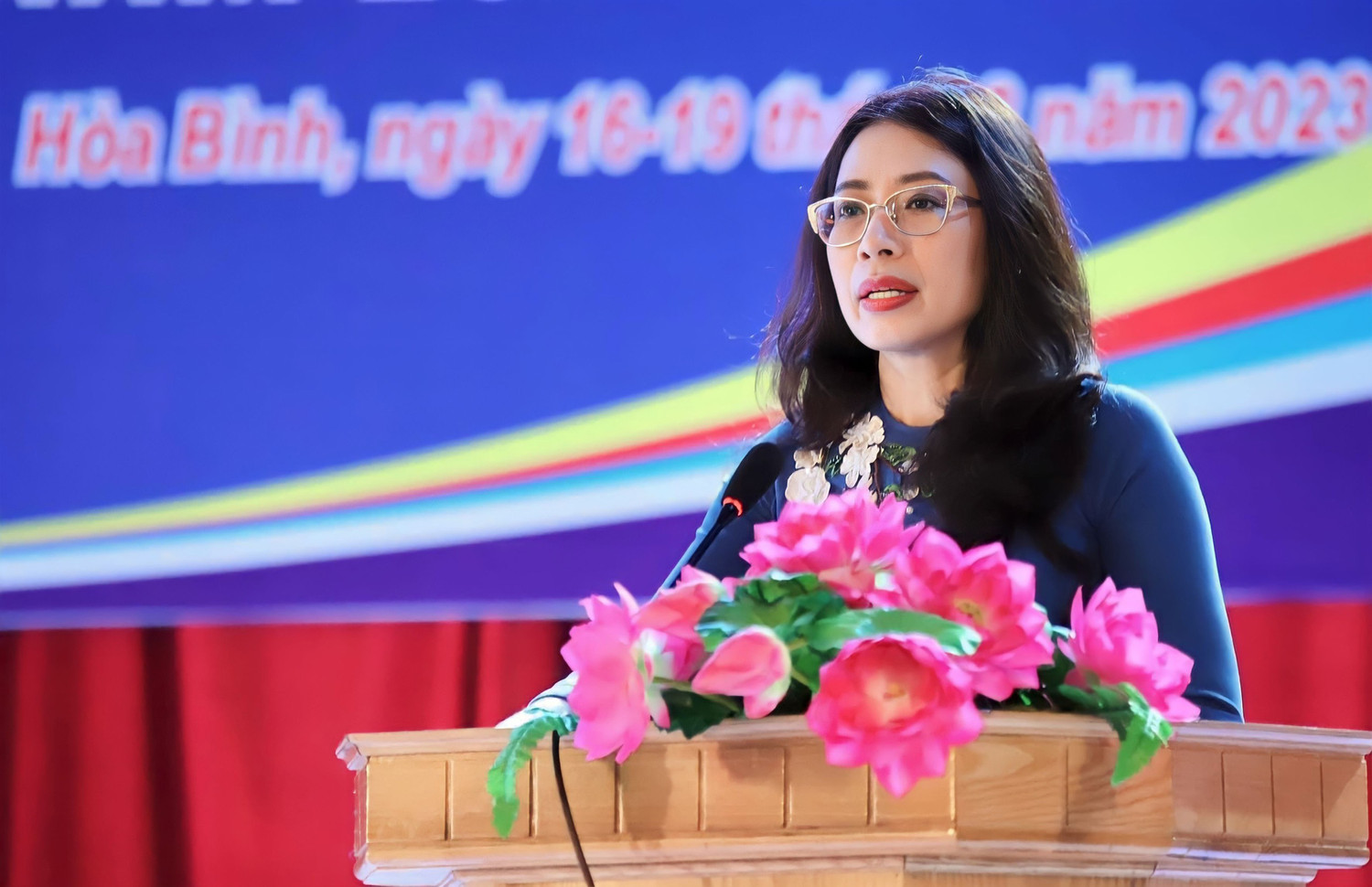Giám đốc Sở Giáo dục và Đào tạo Hòa Bình Bùi Thị Kim Tuyến. (Ảnh: Nhân vật cung cấp)