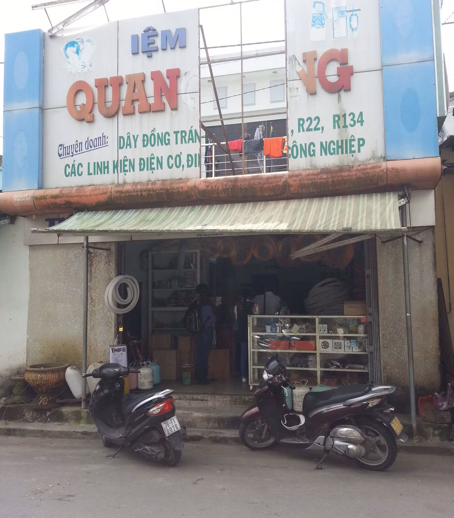 Ngôi nhà của bà Ánh mà vợ chồng anh Sang ở nhờ, rồi kinh doanh buôn bán. Đến khi bị đòi lại nhà thì không chịu trả. Ảnh: Thùy Linh
