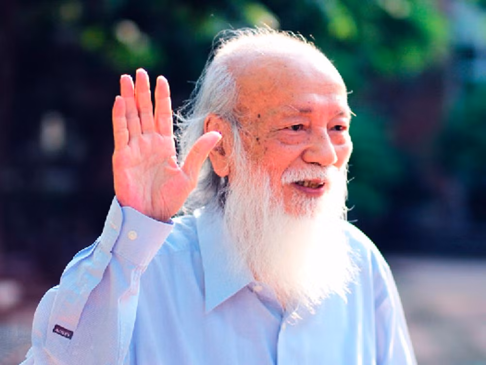 Thầy giáo Văn Như Cương, người thầy đã lập ra ngôi trường Dân lập đầu tiên của Việt Nam. Ảnh: Gia đình cung cấp.