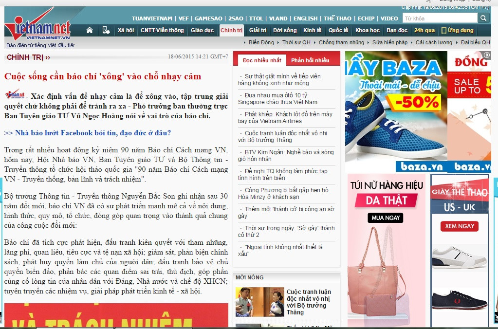 Bài viết trên Vietnamnet.vn Bài viết trên Vietnamnet.vn