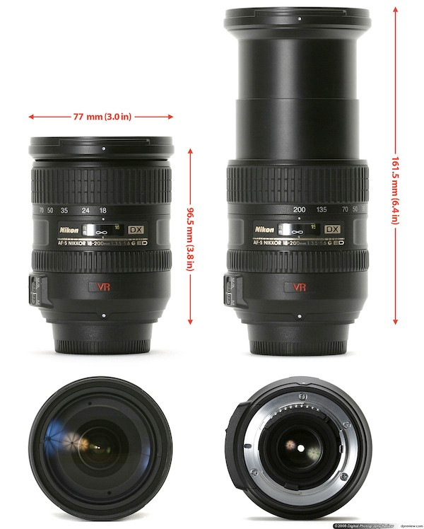 Ống kính siêu zoom: 1 ống siêu zoom 18-200 Đây là loại ống kính tất cả trong một chứa đầy đủ dải tiêu cự từ góc rộng bình thường đến ống tele siêu dài. Với đầy đủ dải tiêu cự, ống kính siêu zoom thích hợp cho những người hay di chuyển nhiều. Tất nhiên, với kiểu ống kính này thì chất lượng quang học sẽ không tốt bằng các ống kính riêng biệt nhưng sự tiện lợi của nó cũng đủ để đánh đổi đối với nhiều người.