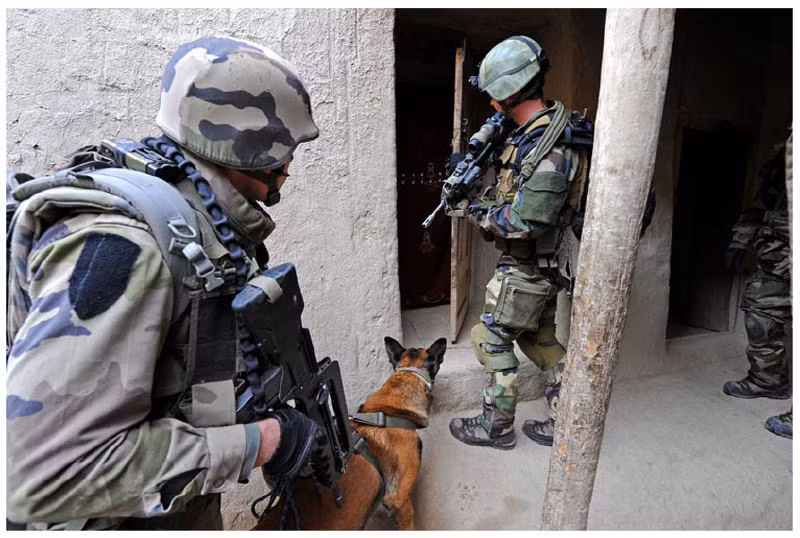 Lực lượng tác chiến của quân đội Pháp tại Afghanistan.