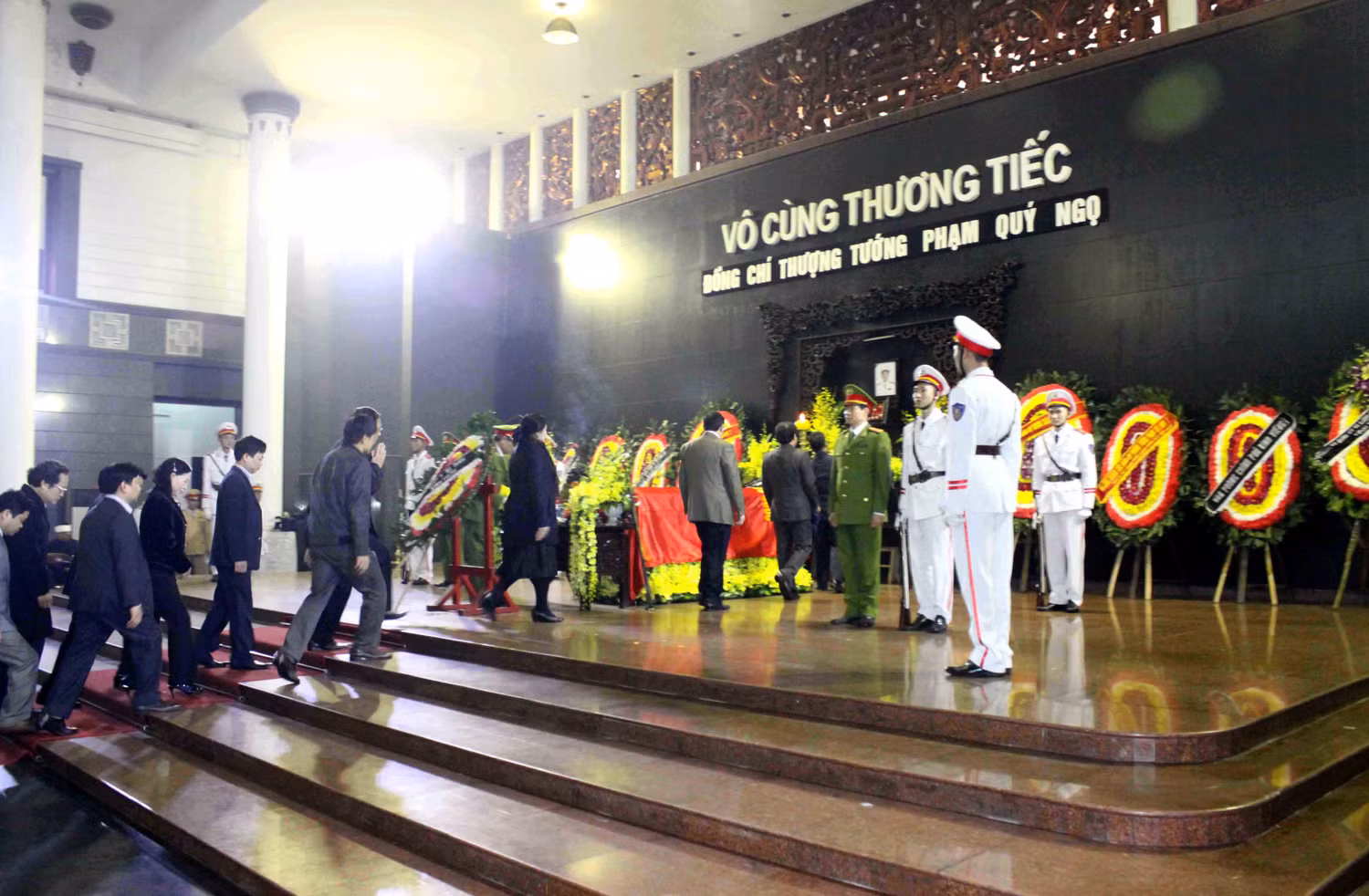 Lễ tang Thượng tướng Phạm Quý Ngọ được tổ chức theo nghi lễ Lễ tang cấp cao, do Bộ Công an chủ trì.