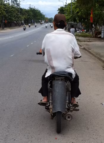 Xe không cần biển số. Ảnh: Lê Hiếu Xe không cần biển số. Ảnh: Lê Hiếu