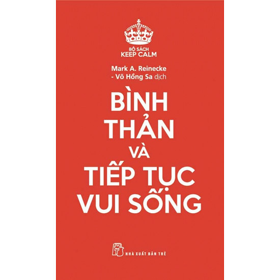Bìa cuốn sách “Bình thản và tiếp tục vui sống” (Ảnh: tác giả cung cấp).