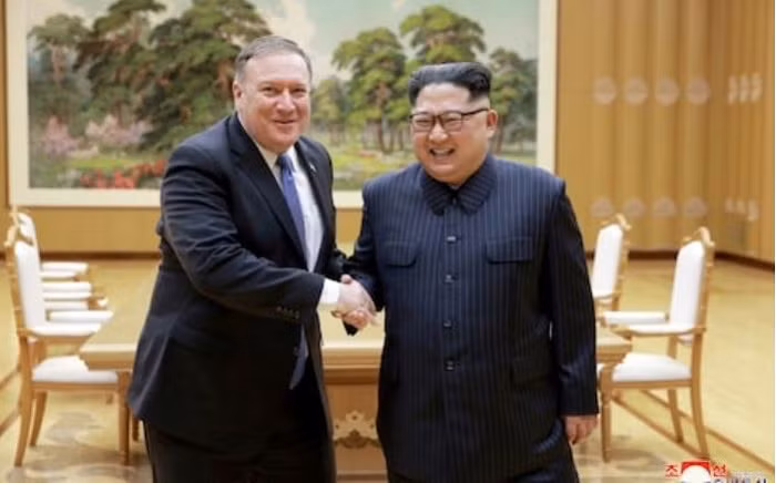 Chủ tịch Kim Jong Un tiếp Ngoại trưởng Mỹ, Mike Pompeo nhân chuyến thăm Triều Tiên vào tháng 7/2018 (Ảnh: KCNA). Chủ tịch Kim Jong Un tiếp Ngoại trưởng Mỹ, Mike Pompeo nhân chuyến thăm Triều Tiên vào tháng 7/2018 (Ảnh: KCNA).