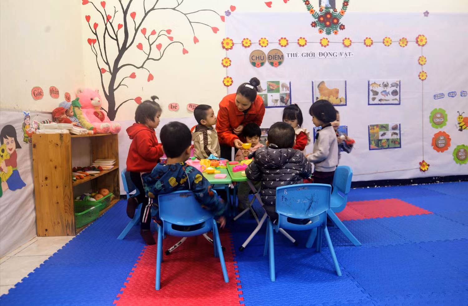 Một giờ học tại cơ sở giáo dục mầm non ngoài công lập trên địa bàn tỉnh. Ảnh: backan.gov.vn. Một giờ học tại cơ sở giáo dục mầm non ngoài công lập trên địa bàn tỉnh. Ảnh: backan.gov.vn.