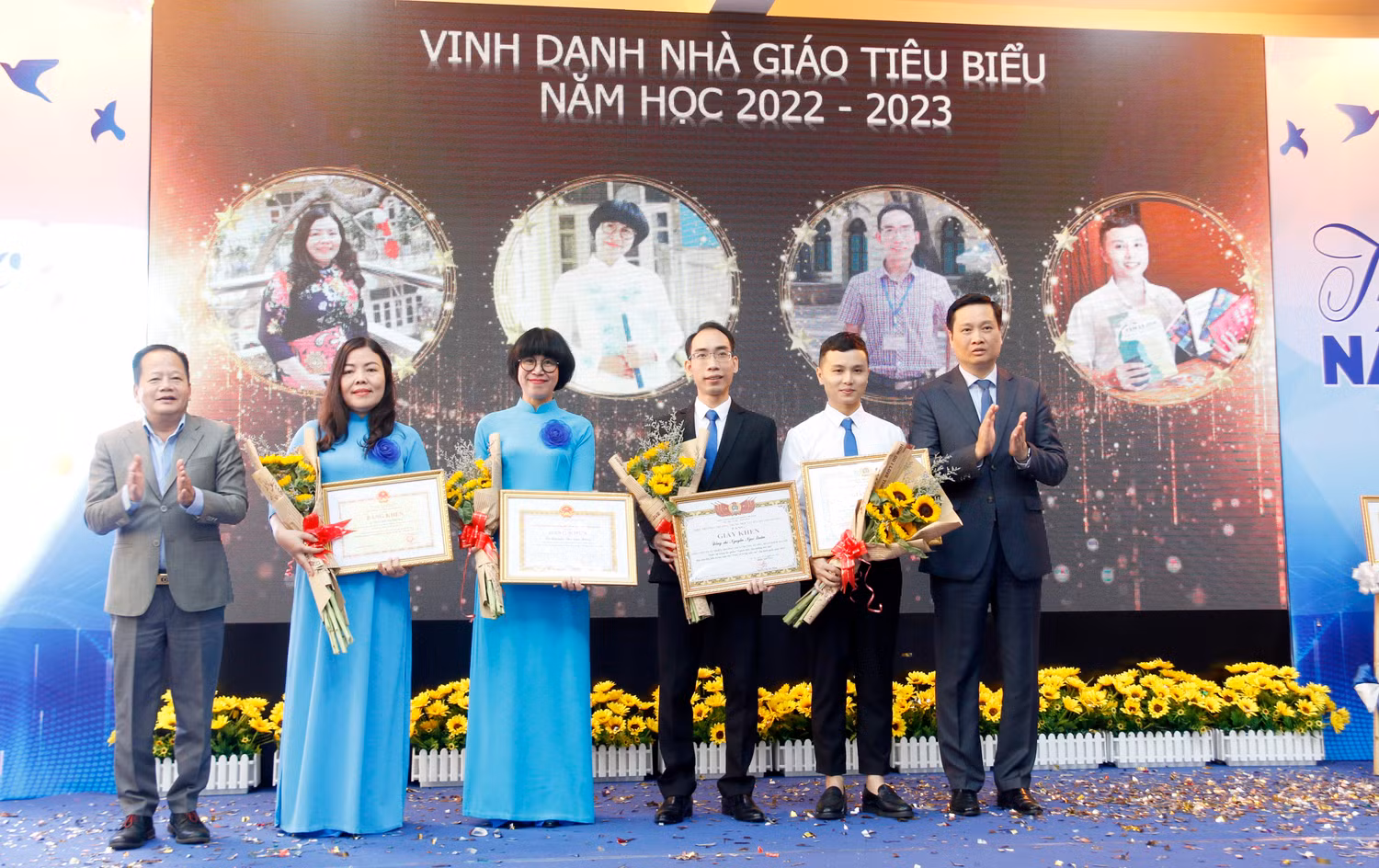 Vinh danh 4 nhà giáo tiêu biểu năm học 2022-2023.