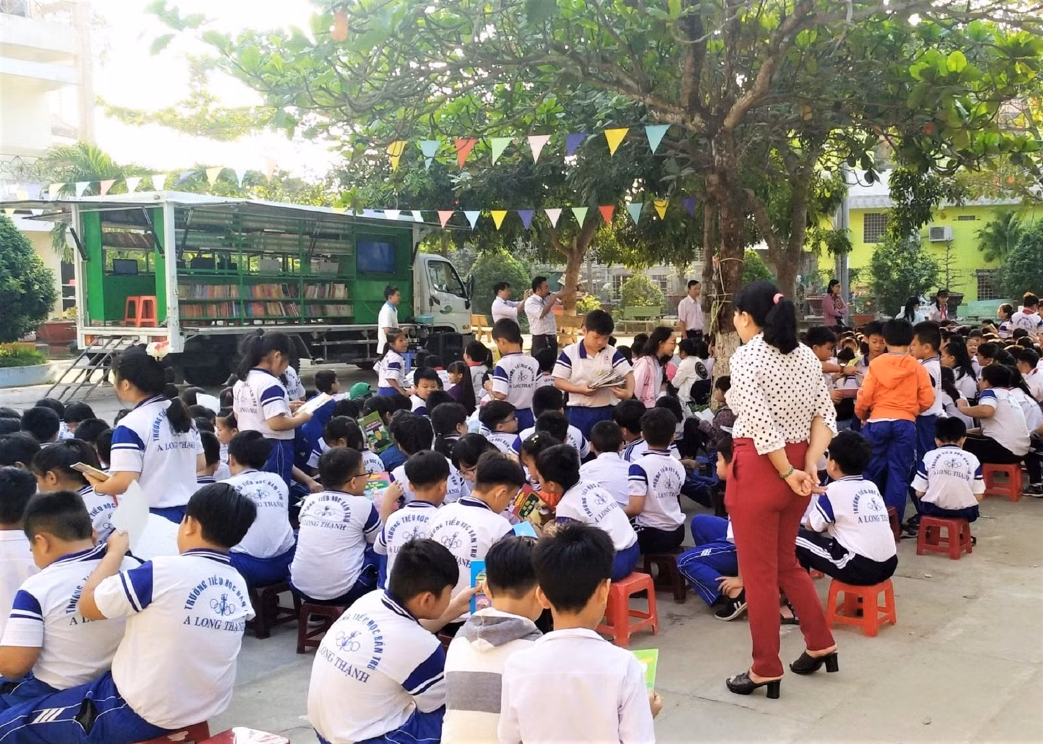Mô hình thư viện lưu động của tỉnh An Giang. Ảnh: Sở GDĐT An Giang cung cấp. Mô hình thư viện lưu động của tỉnh An Giang. Ảnh: Sở GDĐT An Giang cung cấp.
