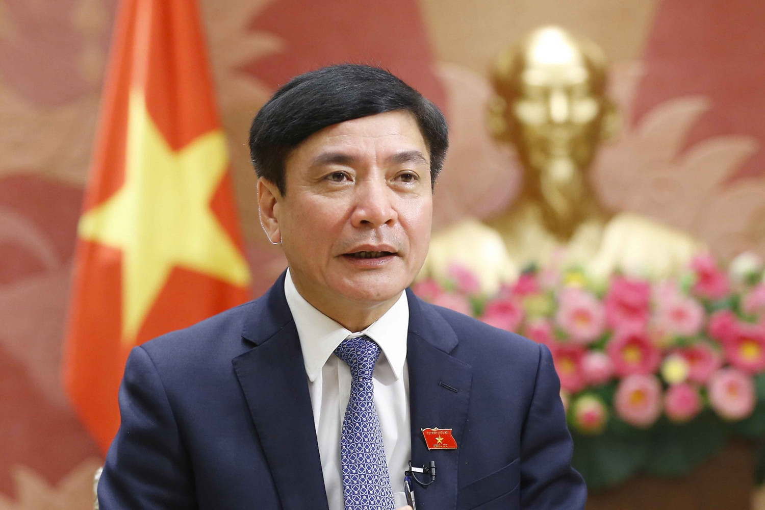 Tổng Thư ký Quốc hội, Chủ nhiệm Văn phòng Quốc hội Bùi Văn Cường ra thông báo triệu tập Kỳ họp bất thường lần thứ 2, Quốc hội khóa XV. Ảnh: quochoi.vn.