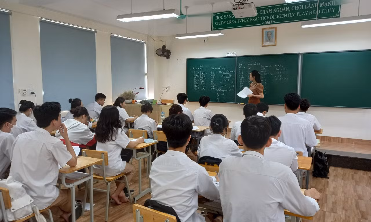 Học sinh lớp 12 của tỉnh Lào Cai đang tích cực ôn thi tốt nghiệp trung học phổ thông năm 2023. Ảnh: Sở Giáo dục và Đào tạo tỉnh Lào Cai.