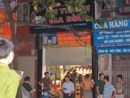 Cửa hàng Âm thanh gia đình, nơi các đối tượng "cố thủ"