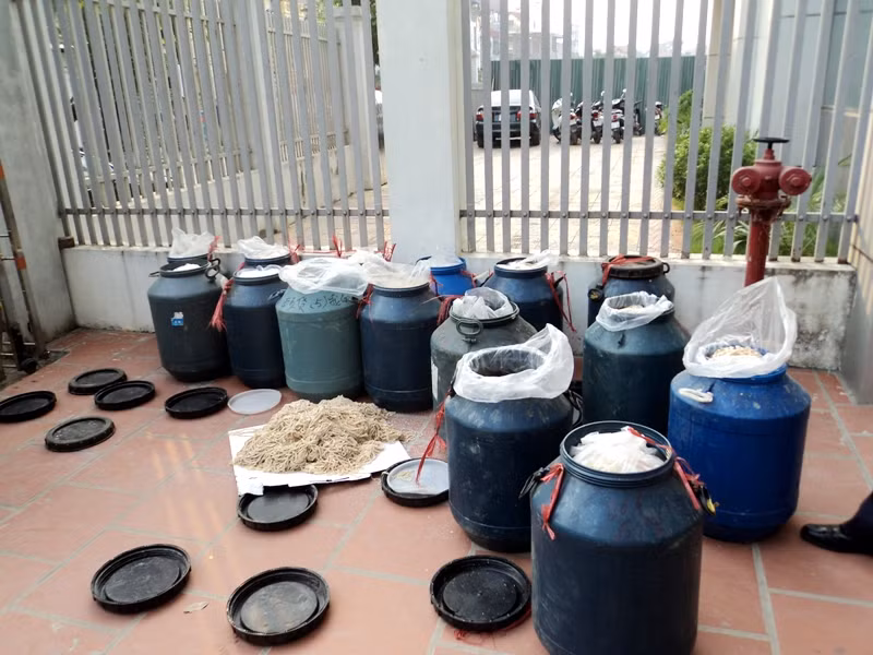 Toàn bộ lượng lòng thối này sẽ được tiêu hủy.