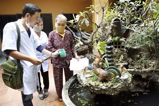 Biện pháp vệ sinh môi trường giúp phòng chống nhiều loại bệnh. (Ảnh: Dương Ngọc/TTXVN)