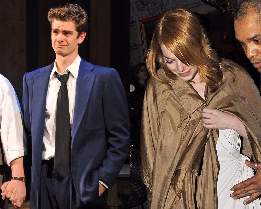 Tối 15/3, Andrew Garfield và Emma Stone tham dự liên hoan nhạc kịch "Death of a salesman" tại nhà hát Barrymore, New York. Nam diễn viên của "Mạng xã hội" đã biểu diễn vô cùng hoàn hảo trước sự ủng hộ nhiệt tình của bạn gái Emma Stone. Tối 15/3, Andrew Garfield và Emma Stone tham dự liên hoan nhạc kịch "Death of a salesman" tại nhà hát Barrymore, New York. Nam diễn viên của "Mạng xã hội" đã biểu diễn vô cùng hoàn hảo trước sự ủng hộ nhiệt tình của bạn gái Emma Stone.