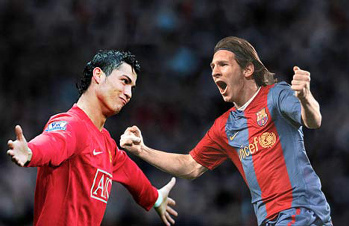 Khi ấy, Ronaldo còn khoác áo M.U và Messi chưa lên đến hàng siêu sao.