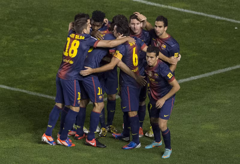 Barcelona, biểu tượng của bóng đá đẹp đương đại. Barcelona, biểu tượng của bóng đá đẹp đương đại.